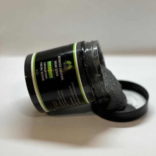 Activated Charcoal Facial & Body Sugar Scrub - Jaded Body Butter, LLC | Natural Skin Moisturizers