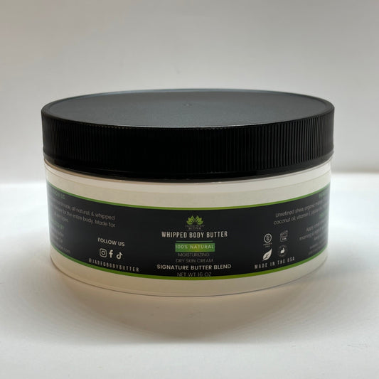 16 OZ Signature Whipped Shea Body Butter - Luxe Moisturizer for Dry Skin - Jaded Body Butter, LLC | Natural Skin Moisturizers