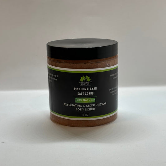 Pink Himalayan Salt Scrub, 8 OZ - Jaded Body Butter, LLC | Natural Skin Moisturizers