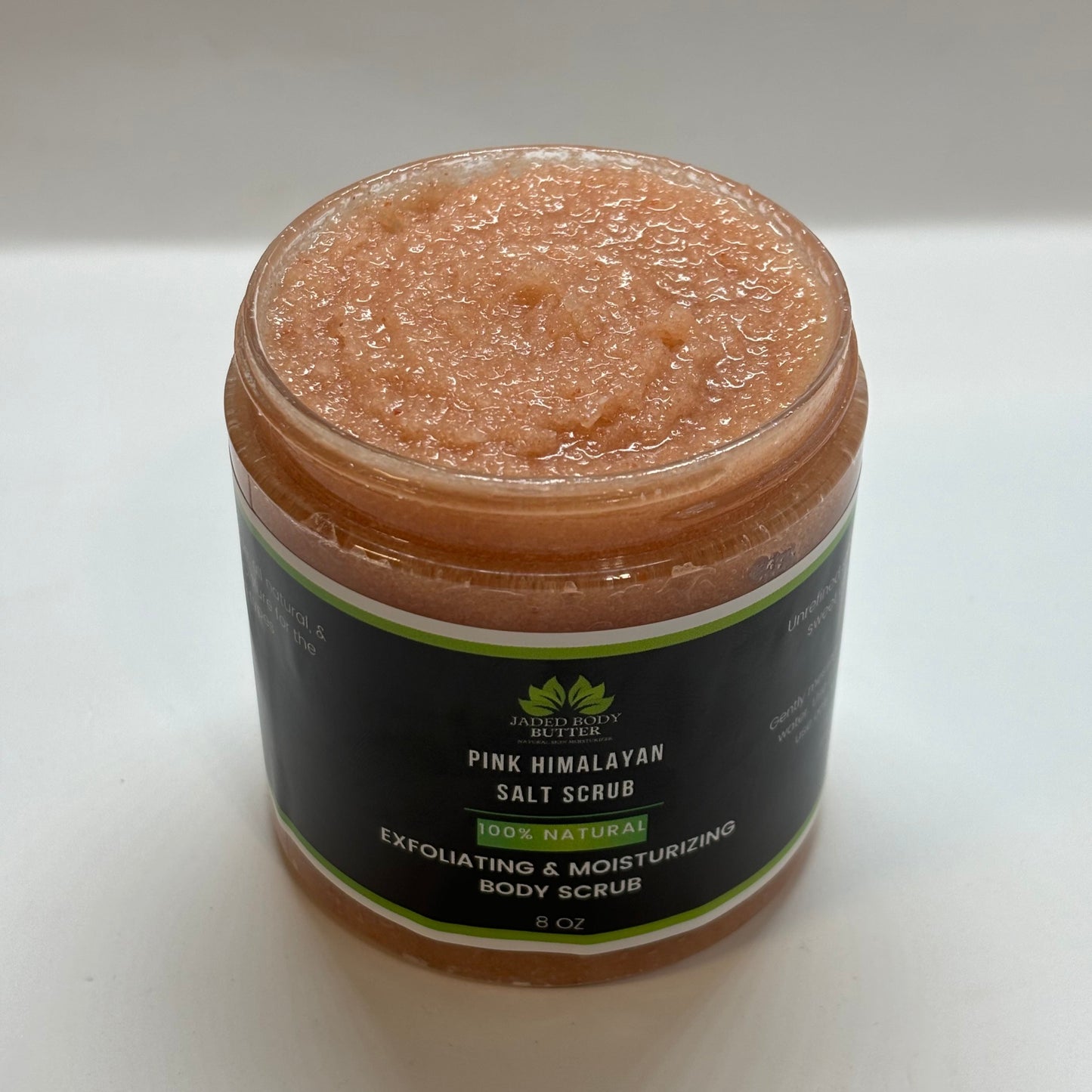 Pink Himalayan Salt Scrub, 8 OZ - Jaded Body Butter, LLC | Natural Skin Moisturizers