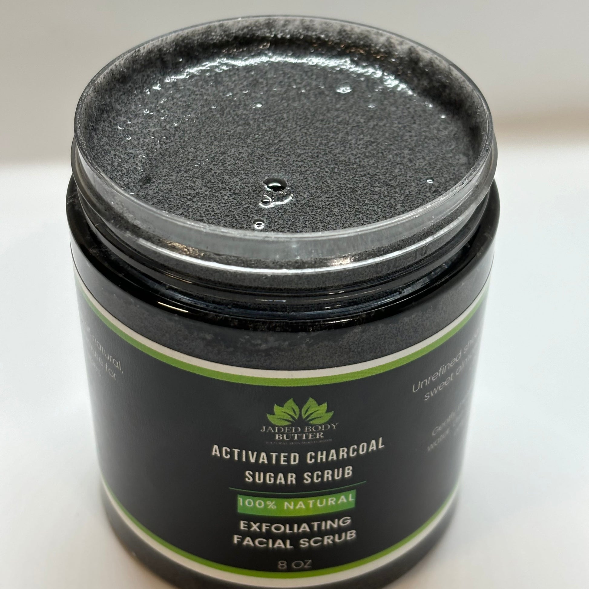 Activated Charcoal Facial & Body Sugar Scrub - Jaded Body Butter, LLC | Natural Skin Moisturizers