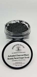 Activated Charcoal Facial Sugar Scrub, Skin Moisturizer, Exfoliating Scrub, Skin Exfoliating, Body Scrub, Face Scrub, Multiple Scent Scrub