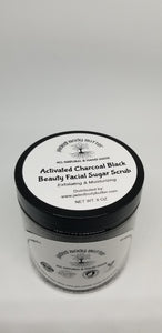 Activated Charcoal Facial Sugar Scrub, Skin Moisturizer, Exfoliating Scrub, Skin Exfoliating, Body Scrub, Face Scrub, Multiple Scent Scrub