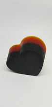 Load image into Gallery viewer, Activated charcoal &amp; Turmeric cleansing bar, solid heart soap bar, multiple scents