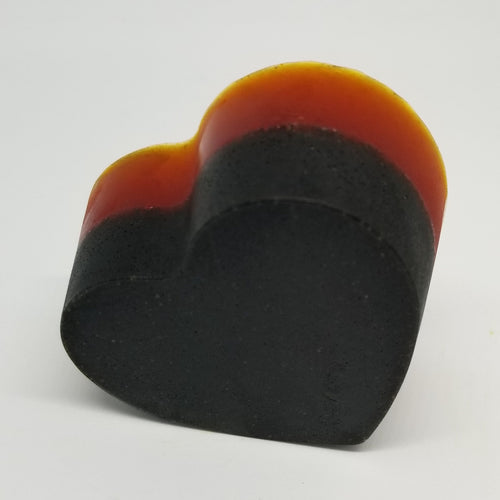 PRIVATE LABEL, Turmeric & Activated Charcoal Facial Cleansing Bar, men scents, solid heart soap bar, multiple scents