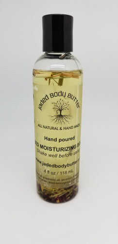 Infused Moisturizing Body Oil, 4 OZ, Hand Made, Hand Poured, All Natural