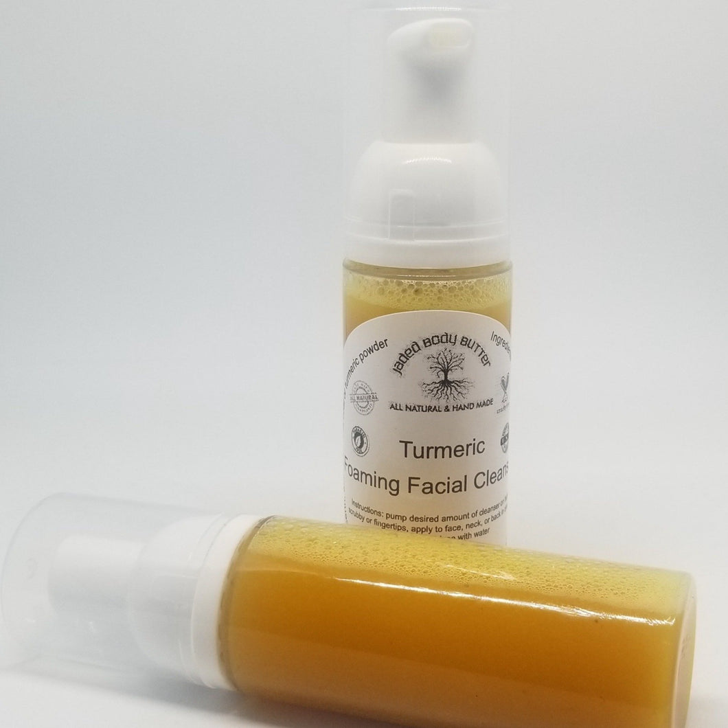 Turmeric Foaming Facial Cleanser, Skin Moisturizer, Face Soap, Multiple Scents