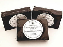 Load image into Gallery viewer, Activated charcoal cleansing bar, solid square soap bar, multiple scents