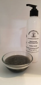 Activated Charcoal Hand Soap, All natural handmade hand poured liquid hand soap