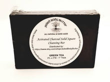 Load image into Gallery viewer, Activated charcoal cleansing bar, solid square soap bar, multiple scents